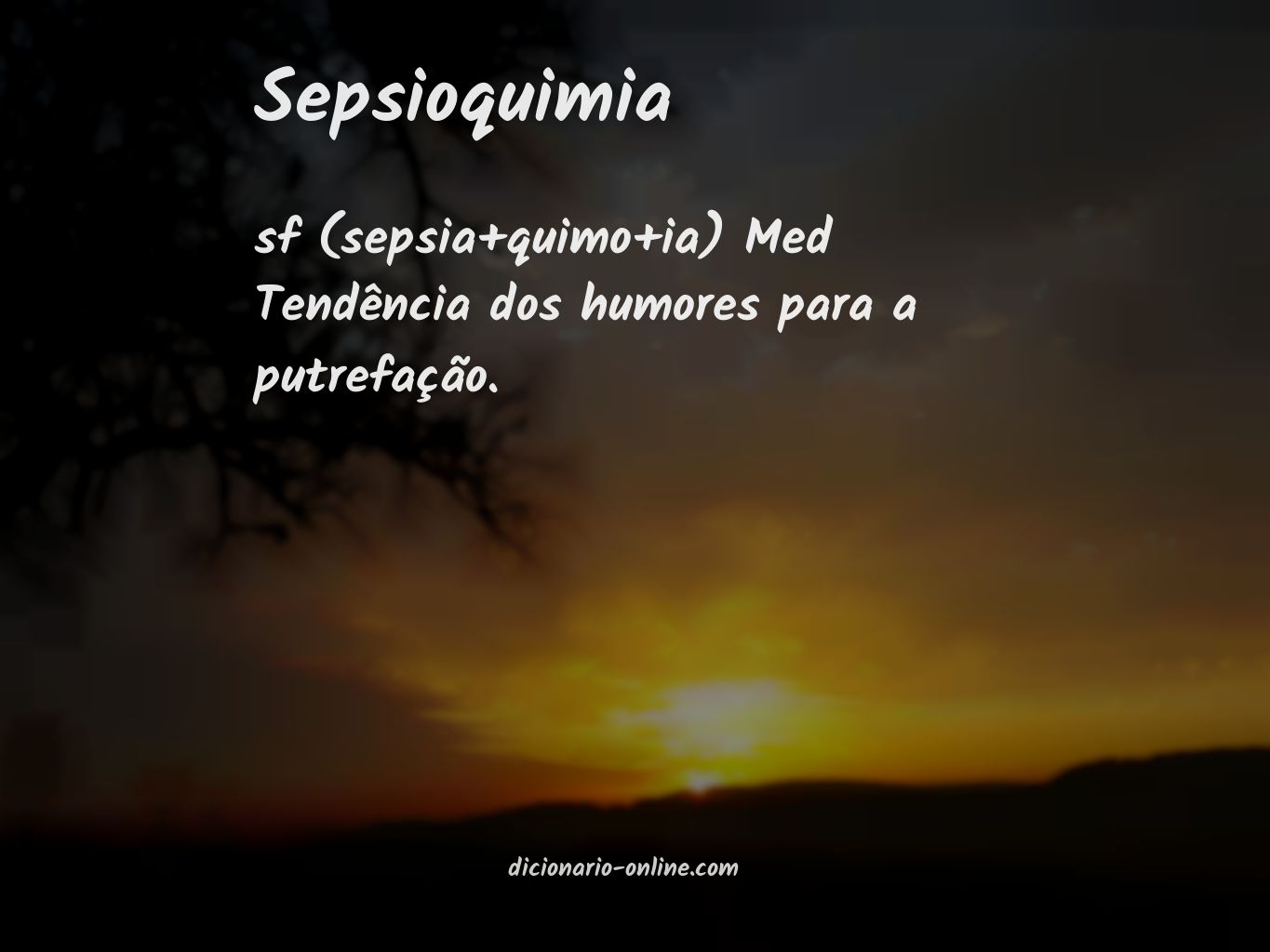 Significado de sepsioquimia