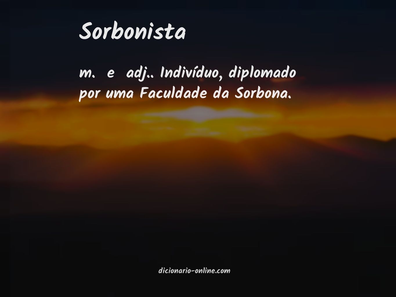 Significado de sorbonista