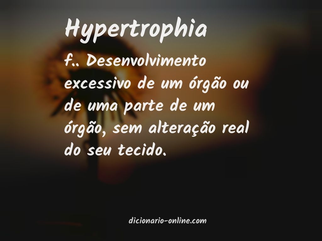 Significado de hypertrophia