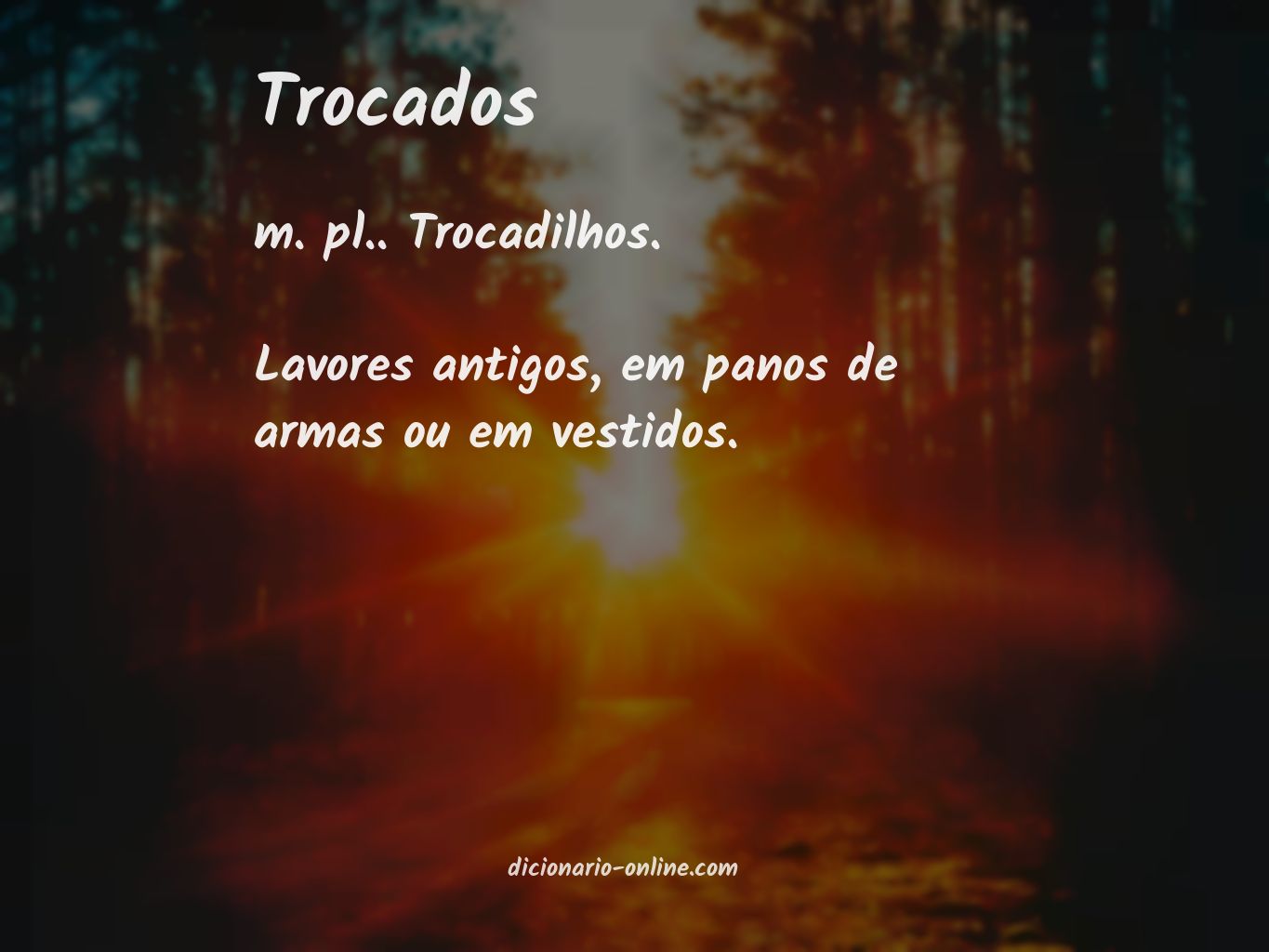 Significado de trocados