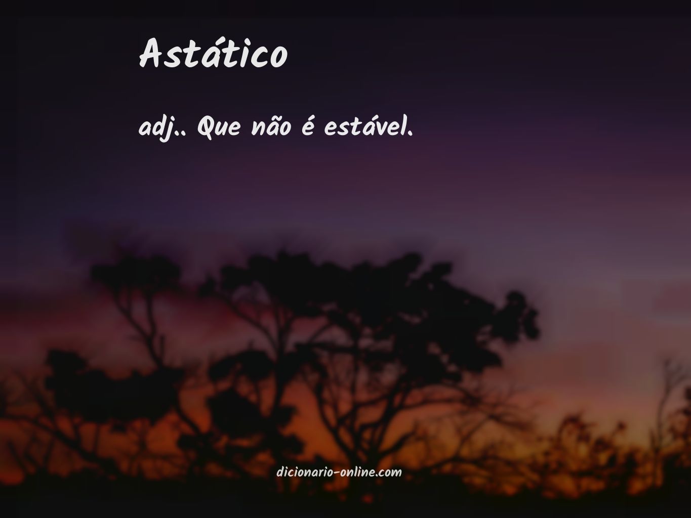 Significado de astático