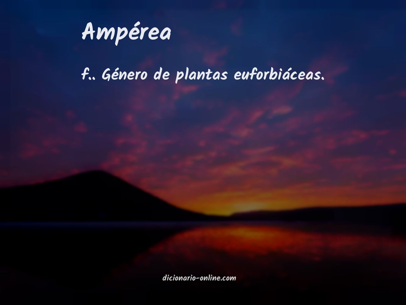 Significado de ampérea