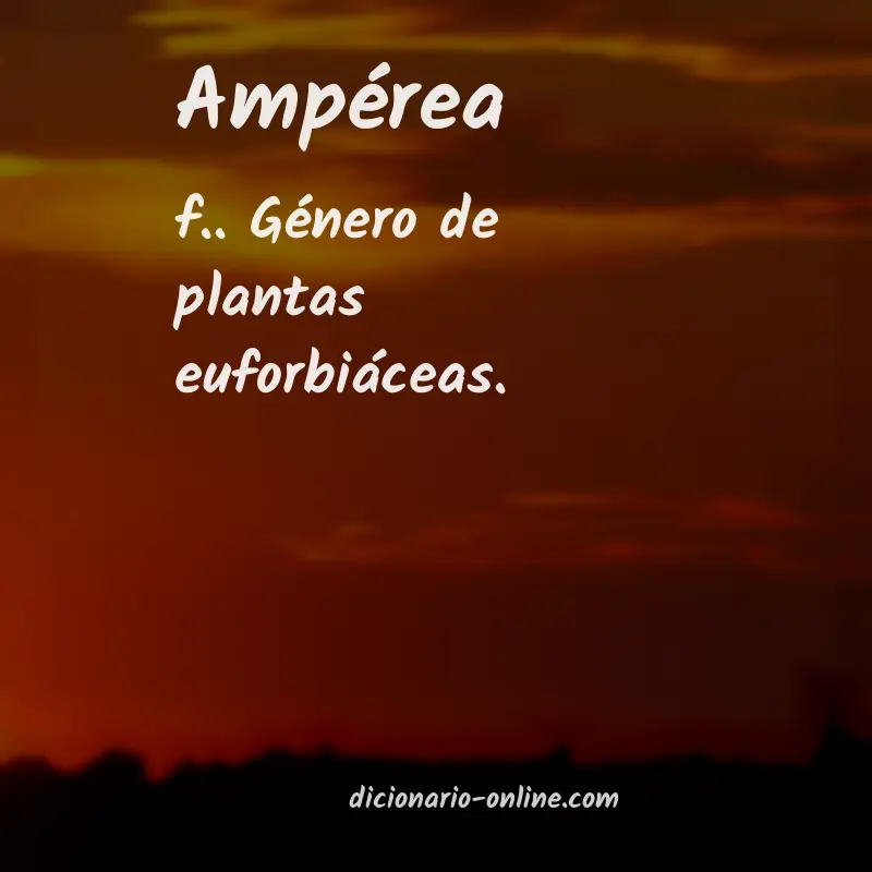 Significado de ampérea