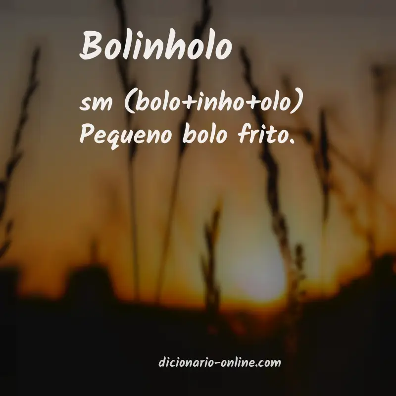 Significado de bolinholo