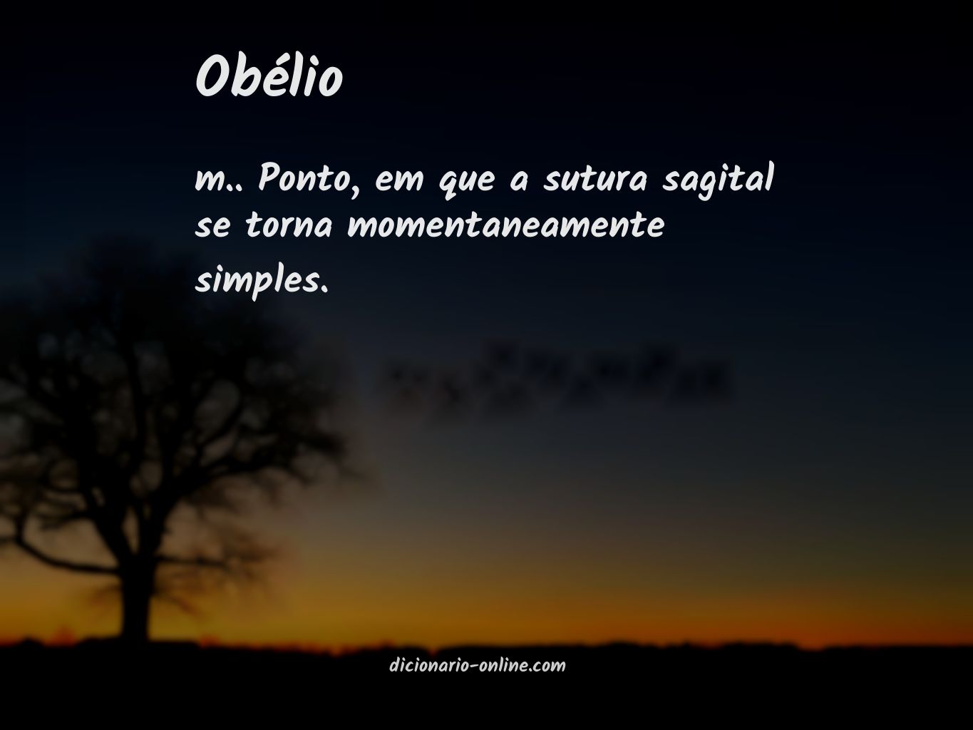 Significado de obélio