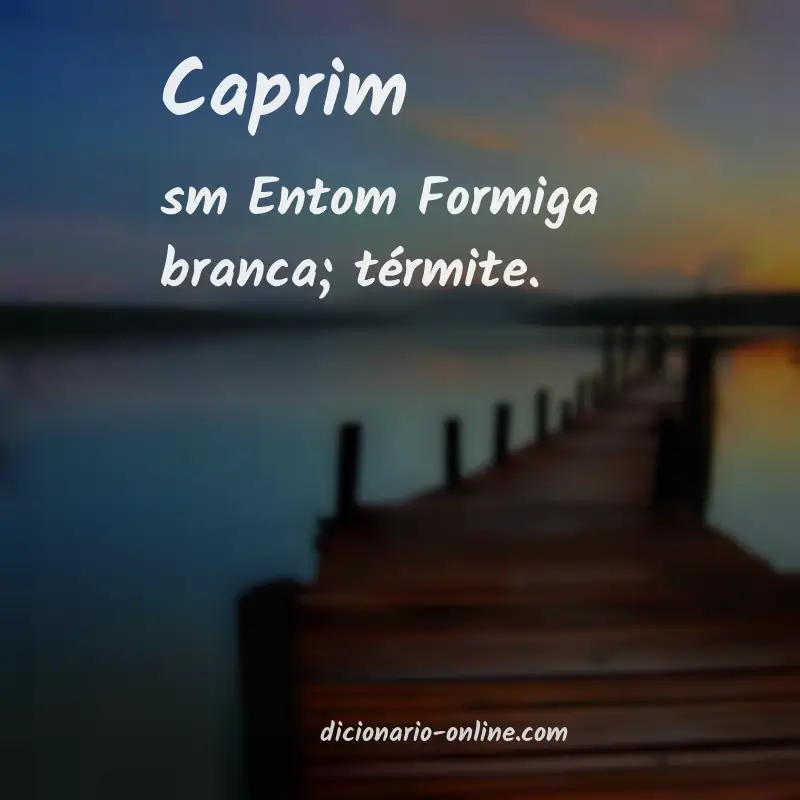 Significado de caprim
