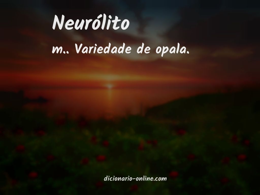 Significado de neurólito