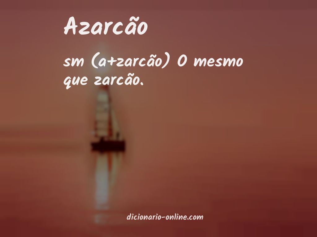 Significado de azarcão