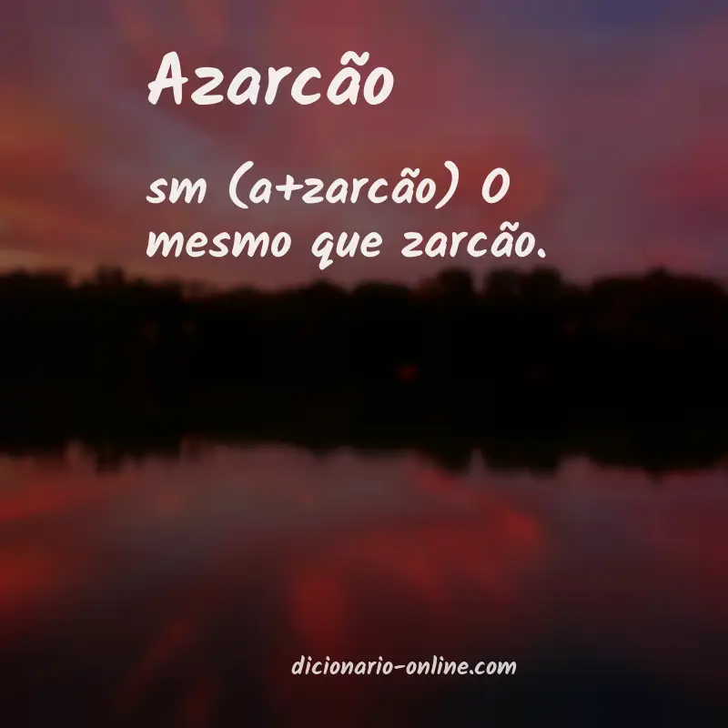Significado de azarcão