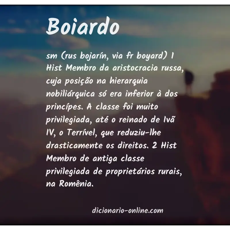 Significado de boiardo