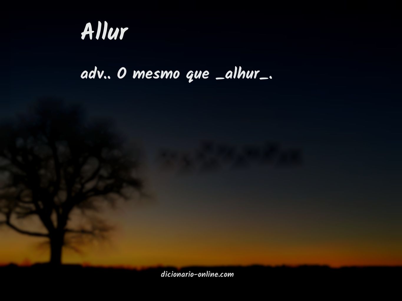 Significado de allur