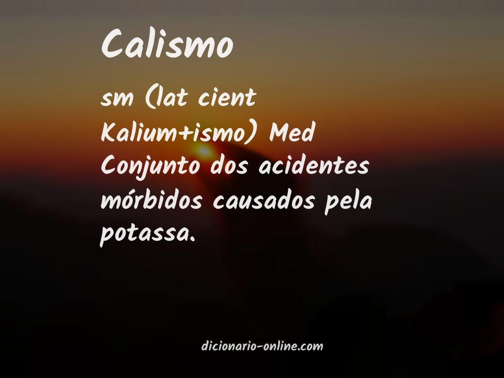 Significado de calismo