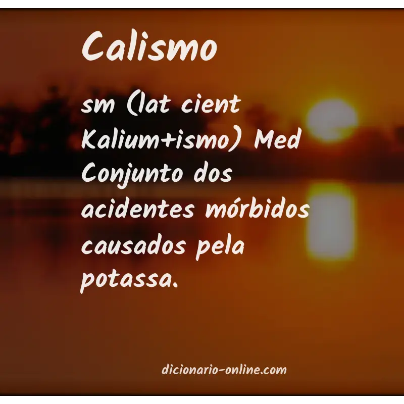 Significado de calismo