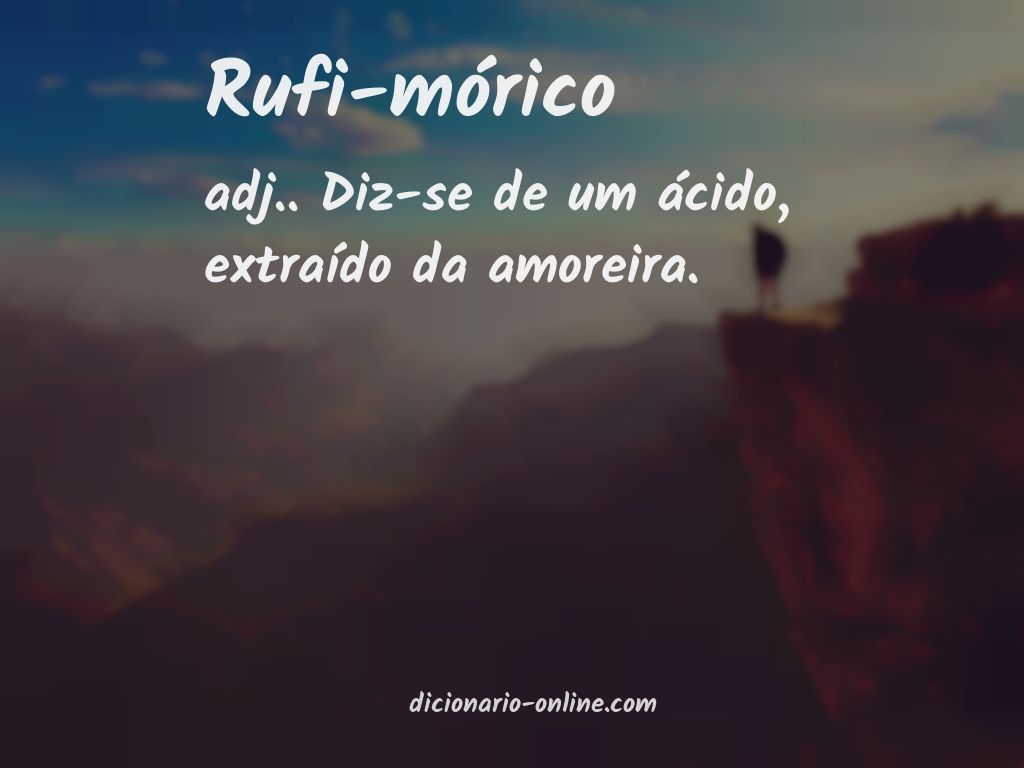 Significado de rufi-mórico