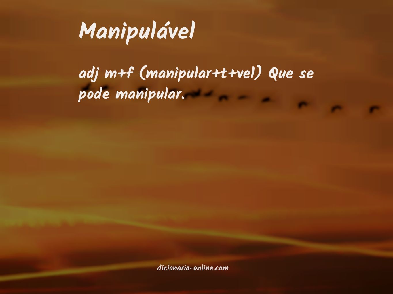 Significado de manipulável