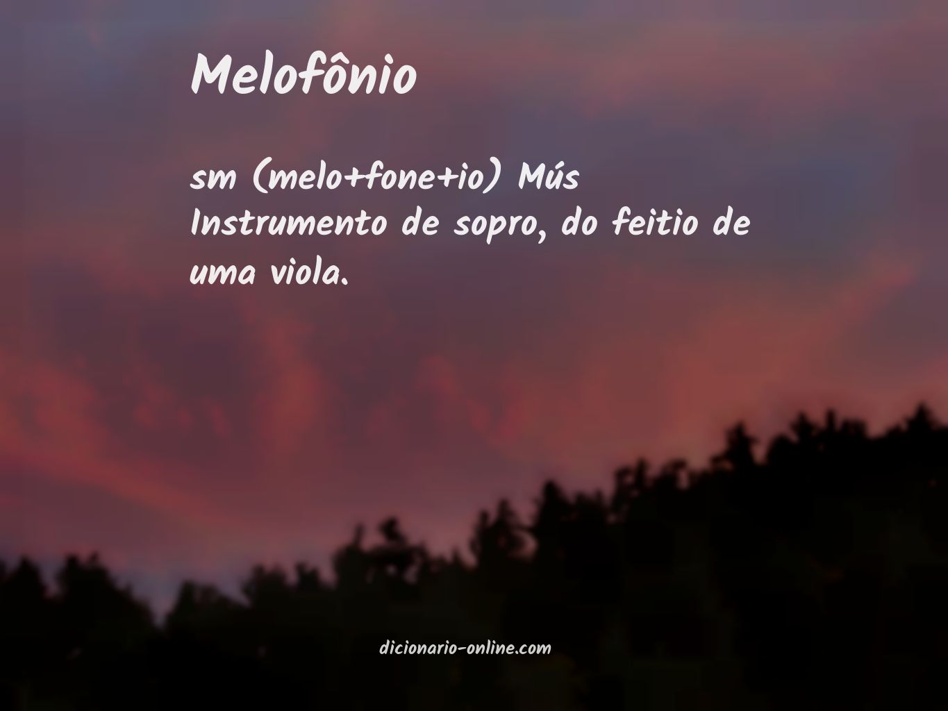 Significado de melofônio