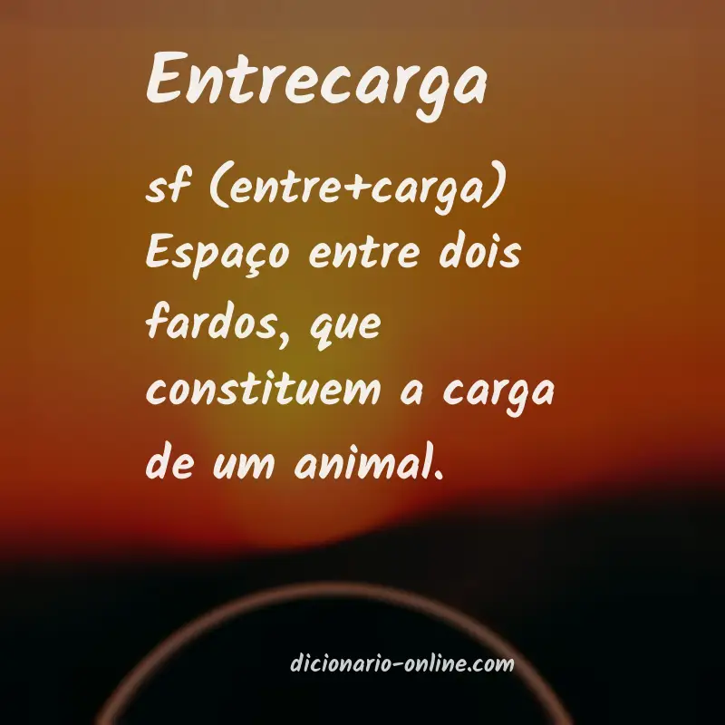 Significado de entrecarga