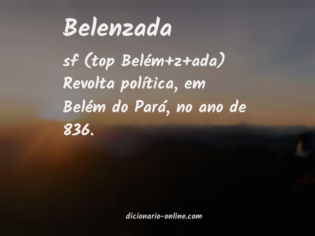 Significado de belenzada