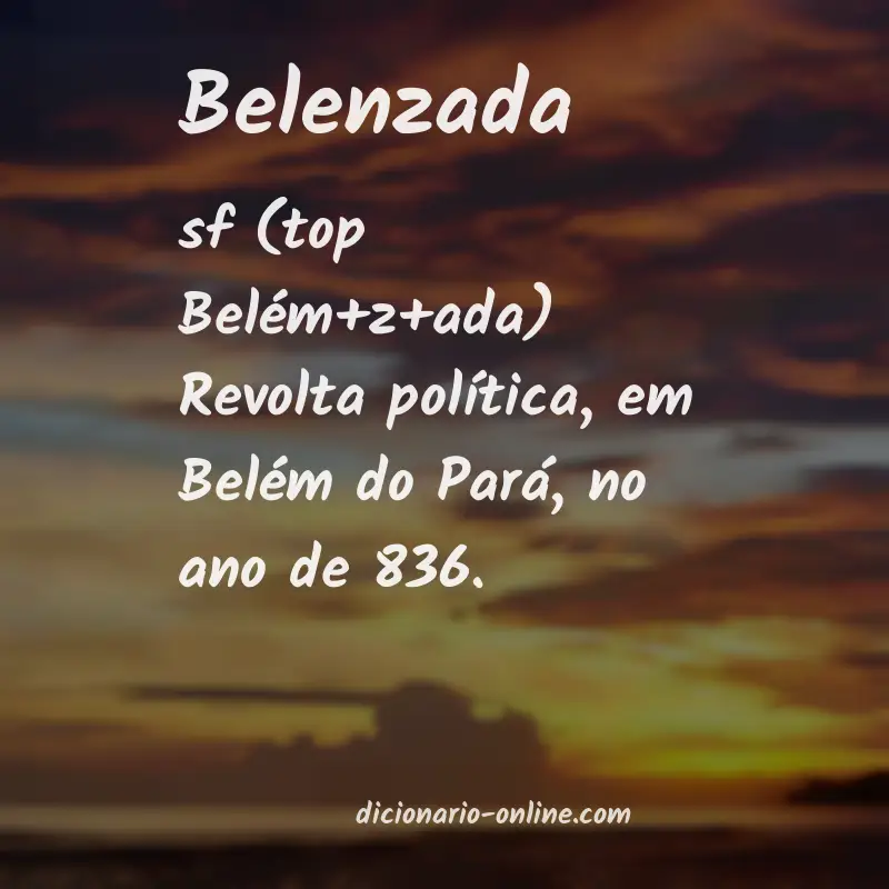 Significado de belenzada
