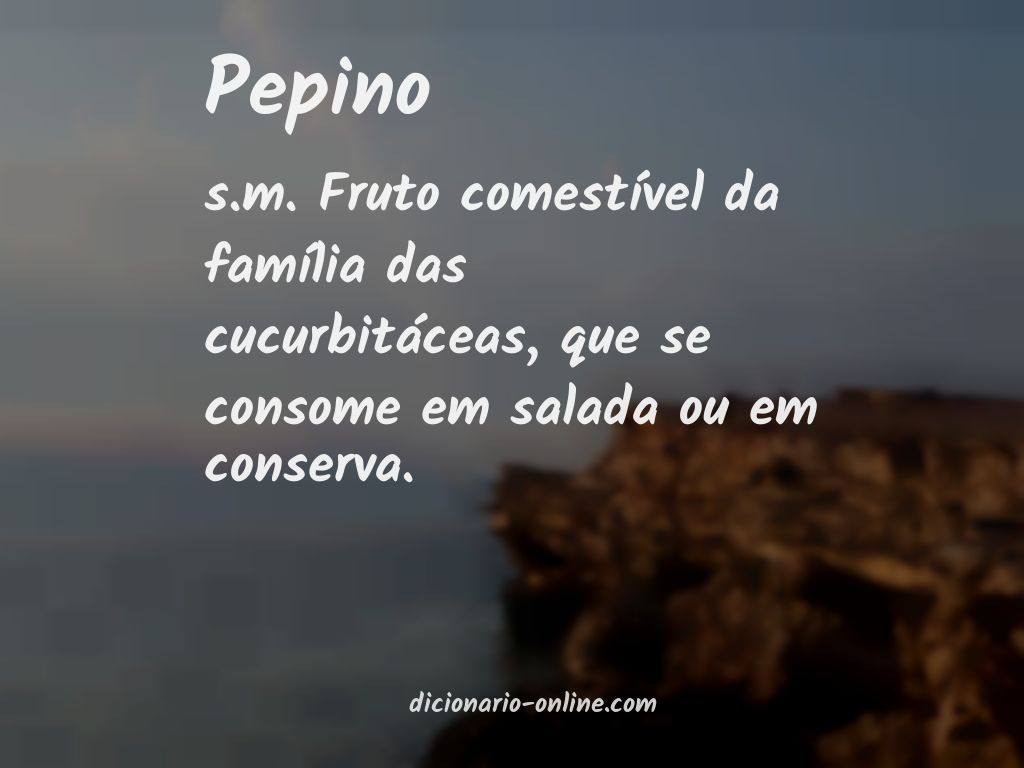 Significado de pepino