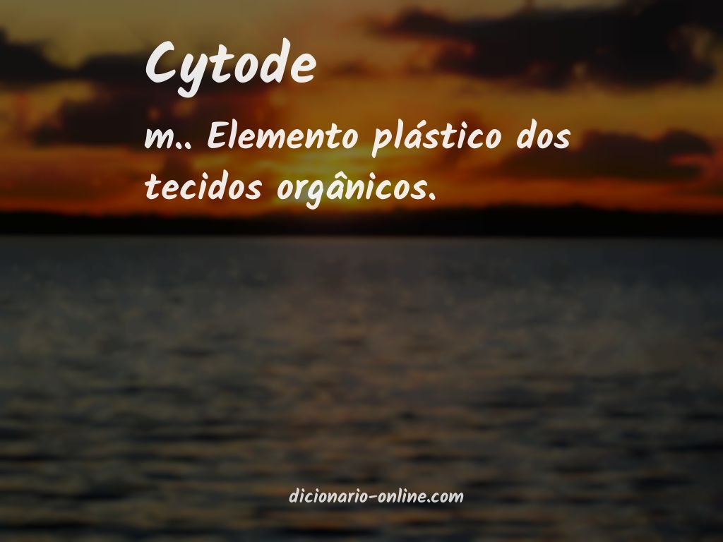 Significado de cytode