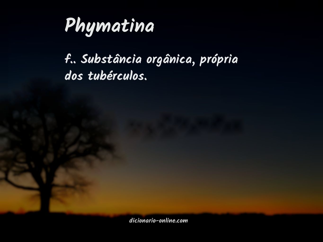 Significado de phymatina