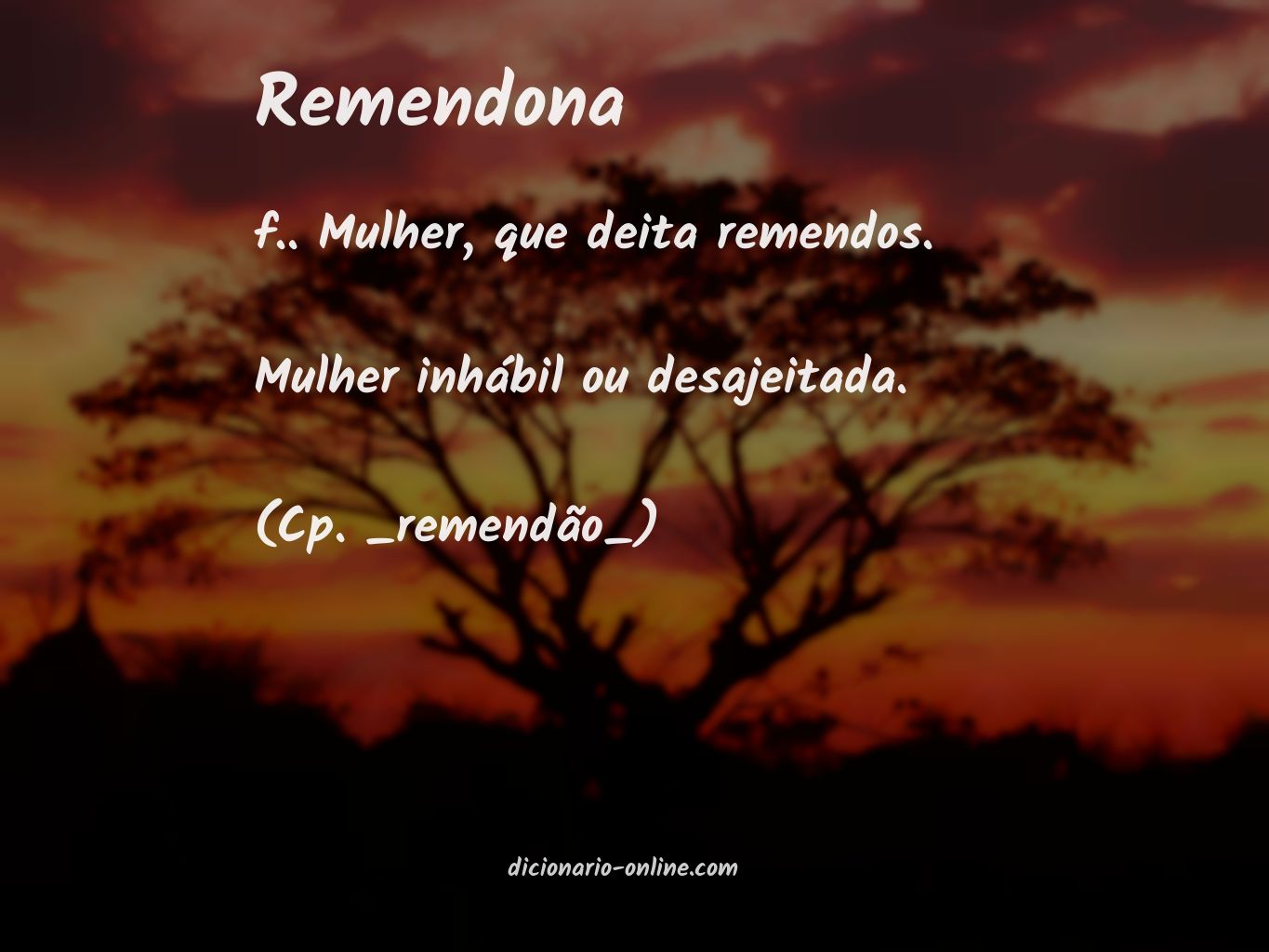 Significado de remendona