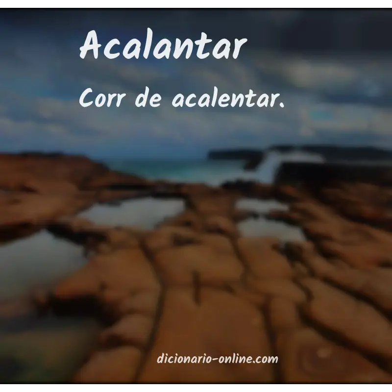 Significado de acalantar