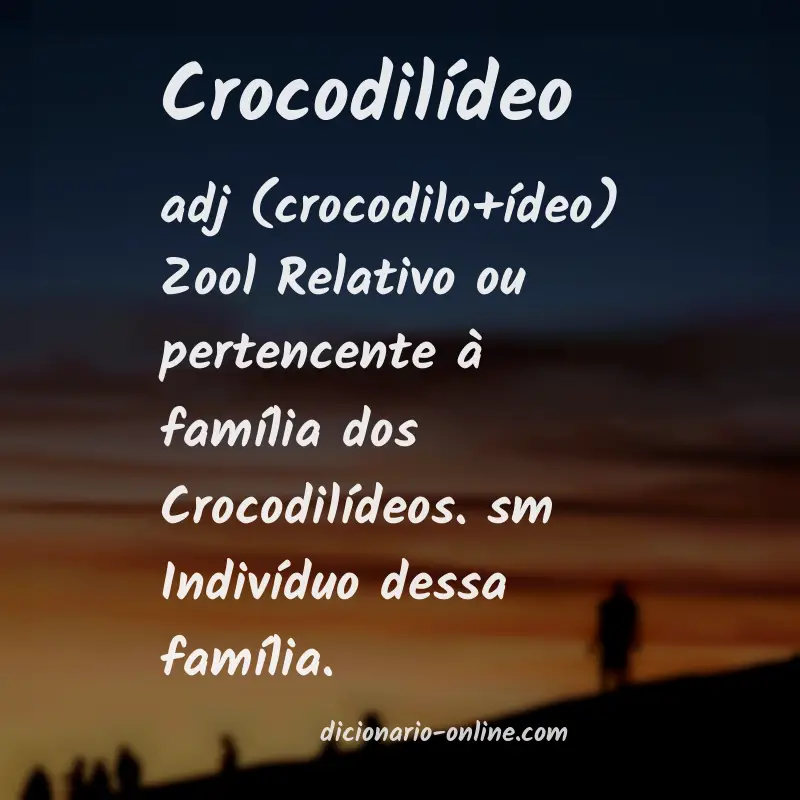 Significado de crocodilídeo