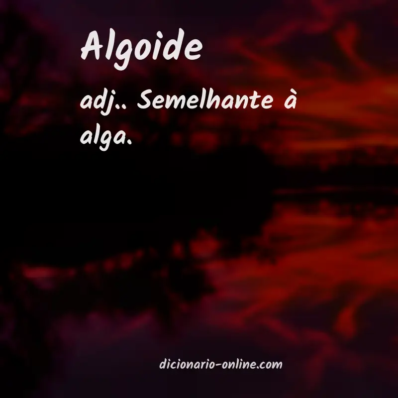 Significado de algoide