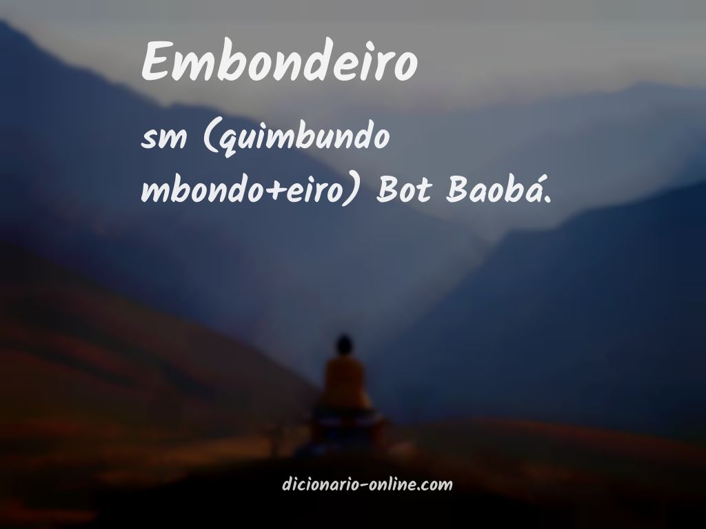 Significado de embondeiro