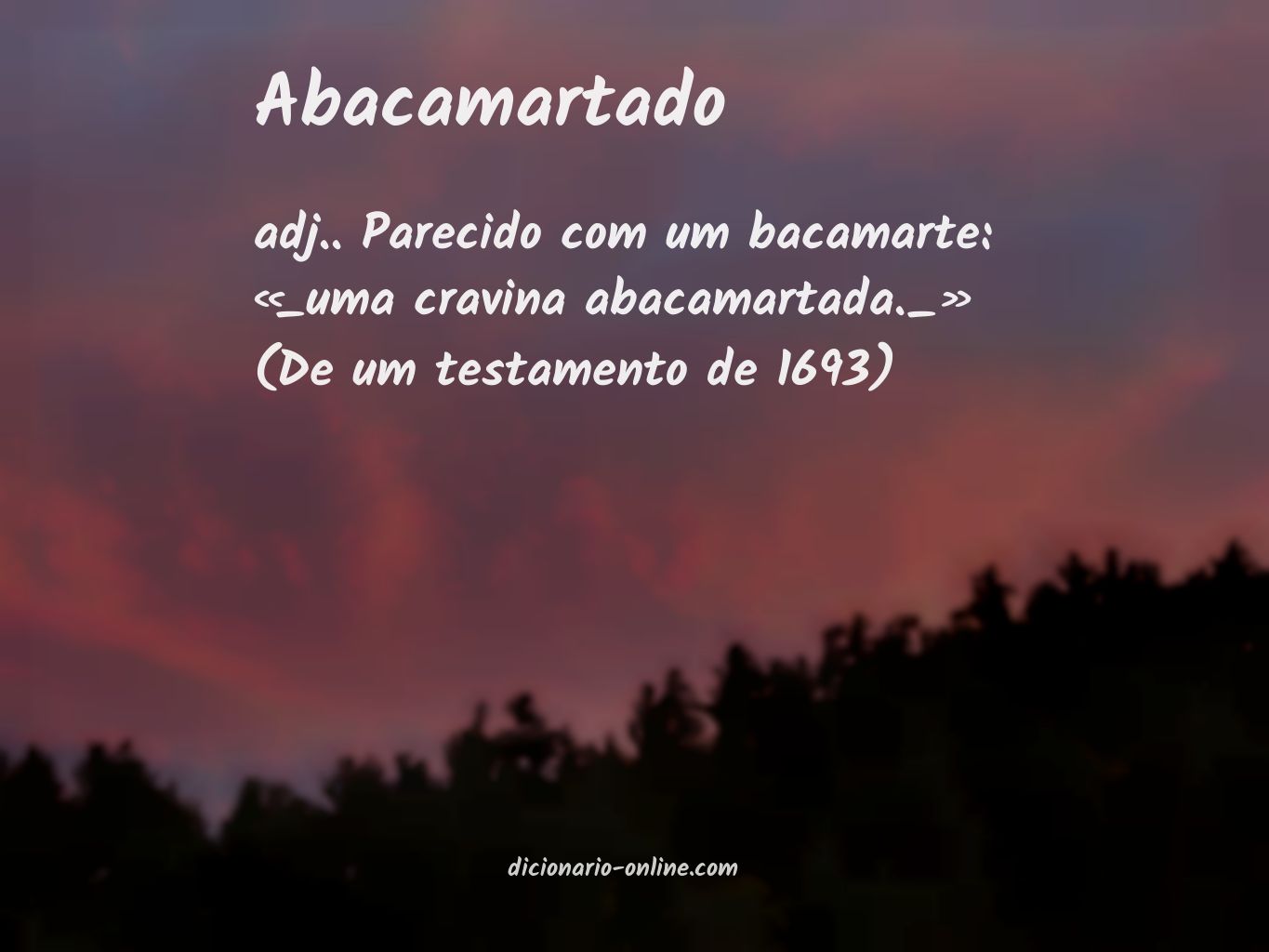 Significado de abacamartado