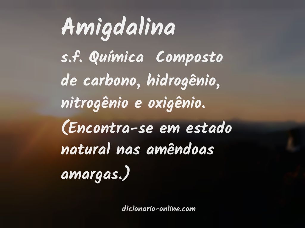 Significado de amigdalina