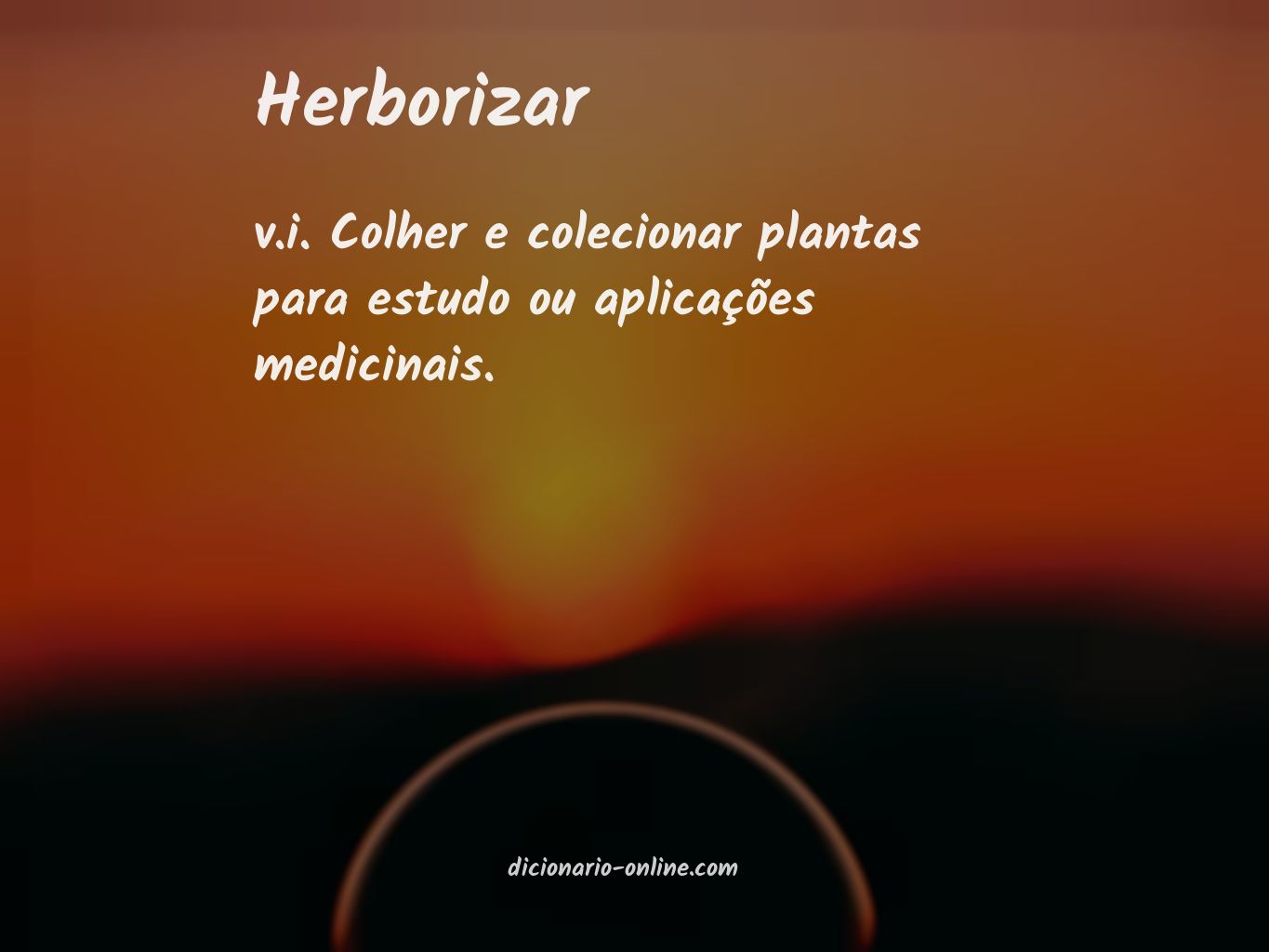 Significado de herborizar