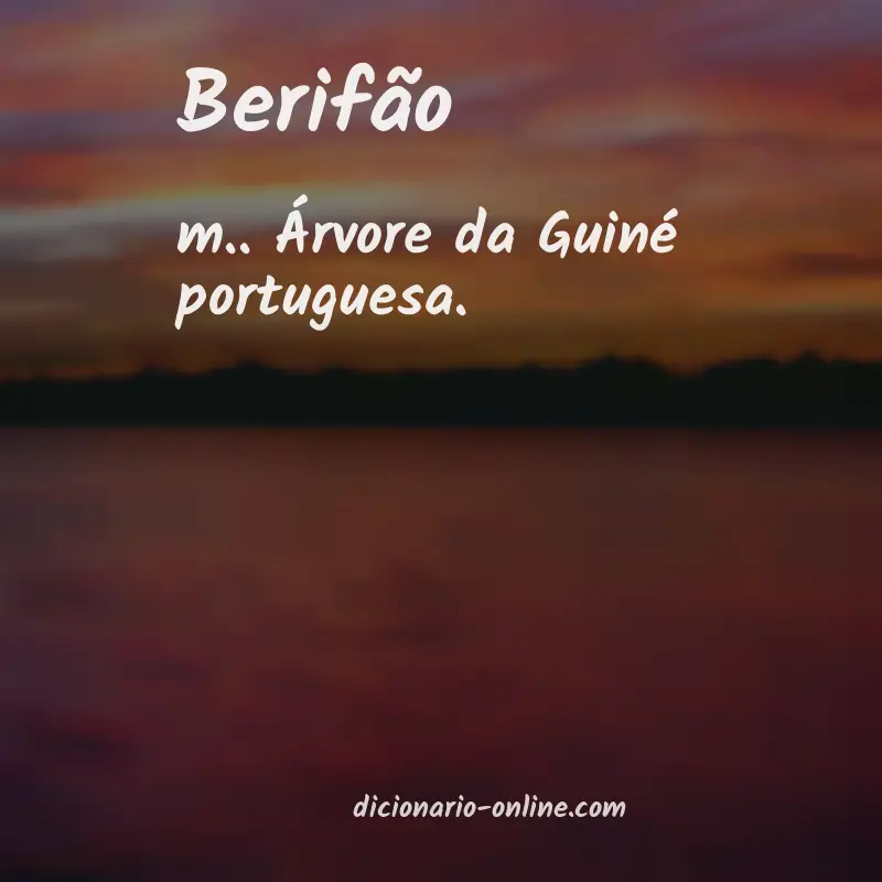 Significado de berifão