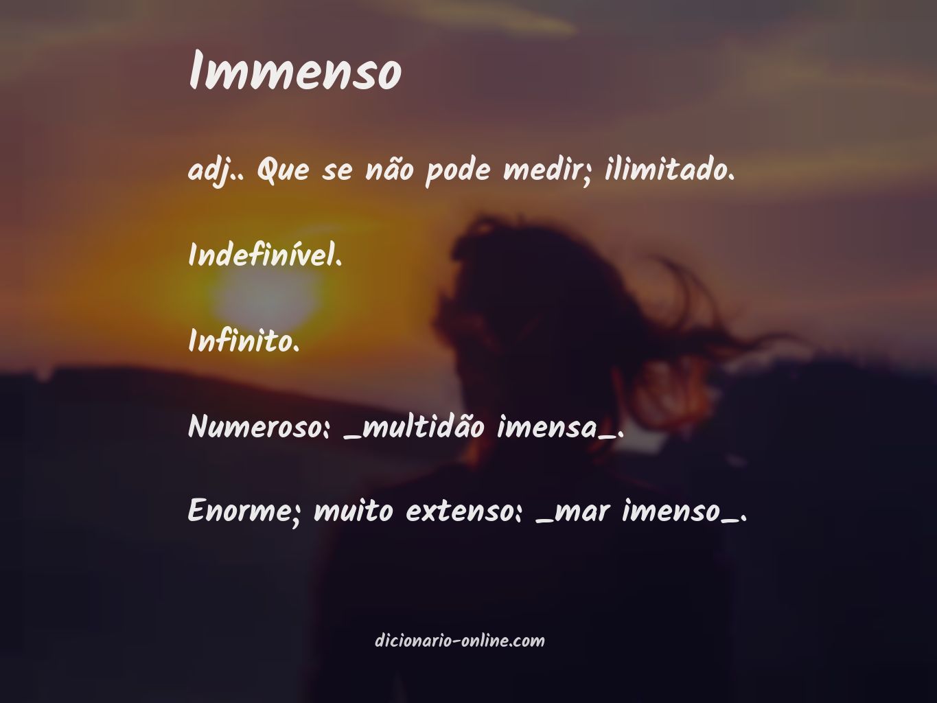 Significado de immenso