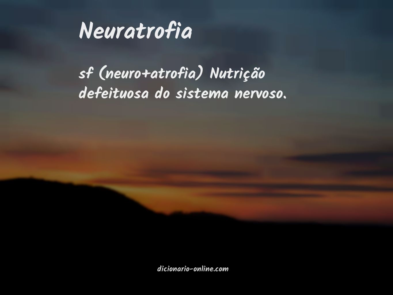 Significado de neuratrofia