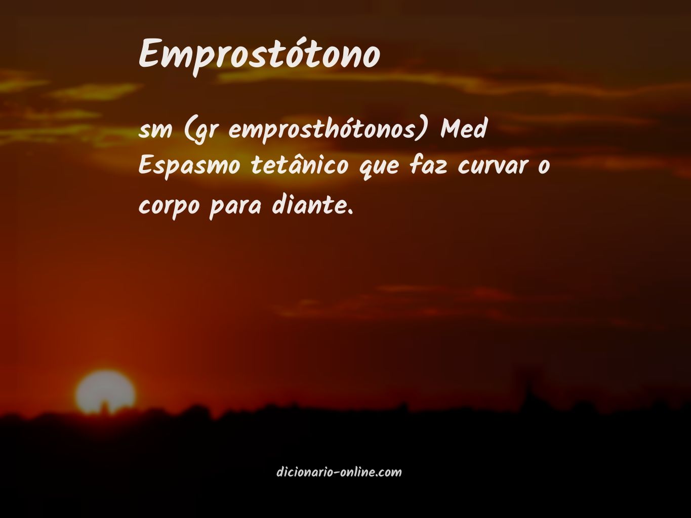 Significado de emprostótono