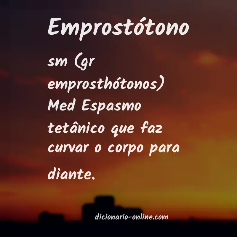 Significado de emprostótono