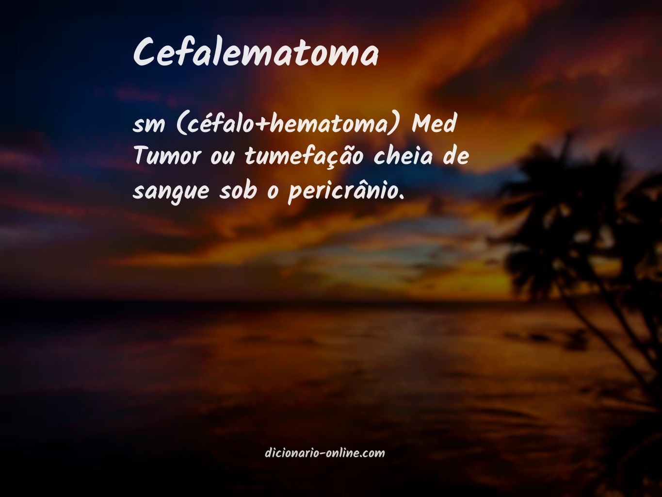 Significado de cefalematoma