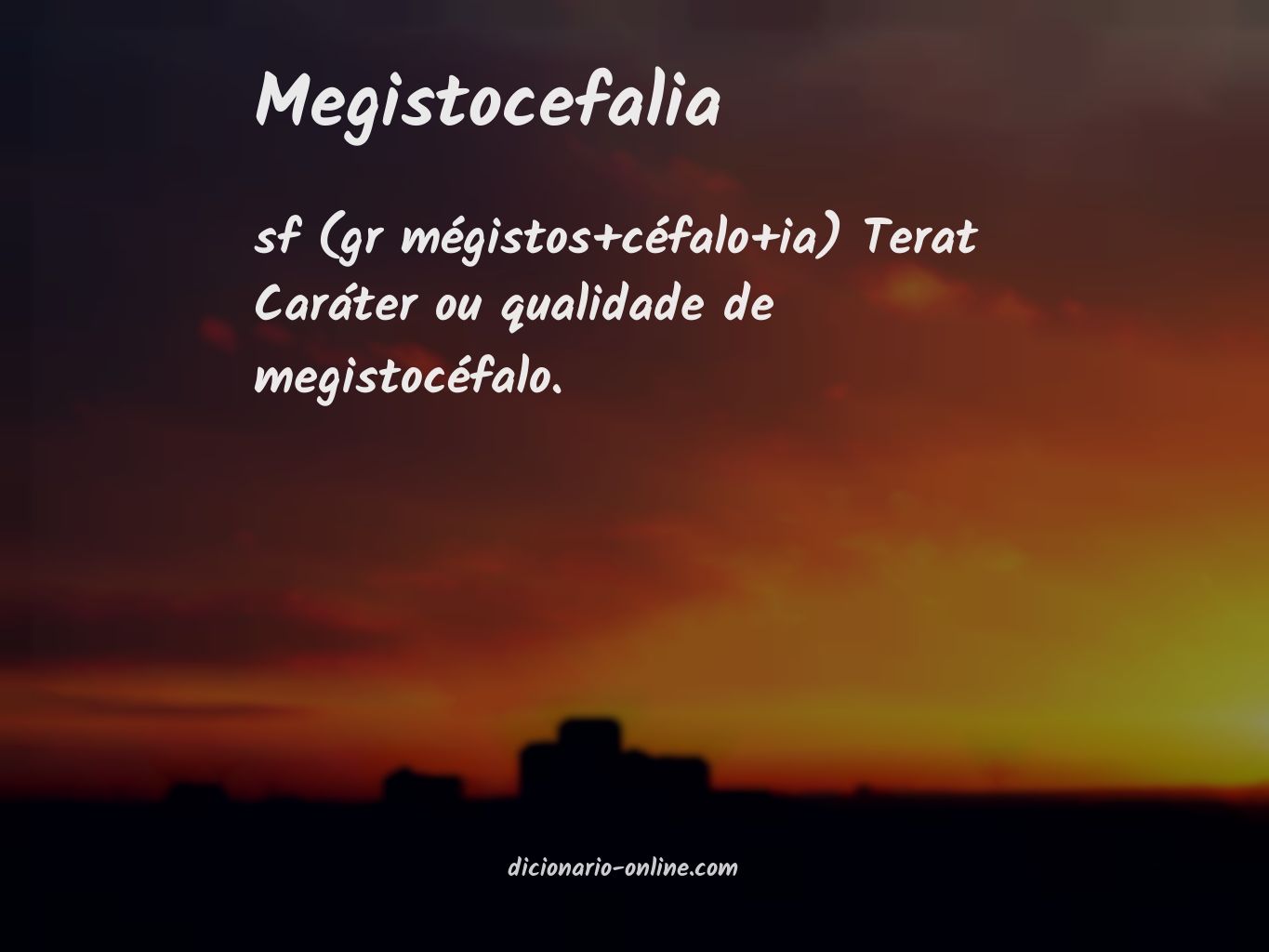 Significado de megistocefalia