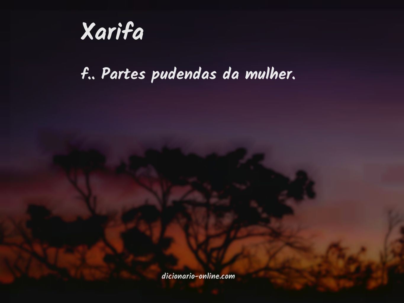 Significado de xarifa