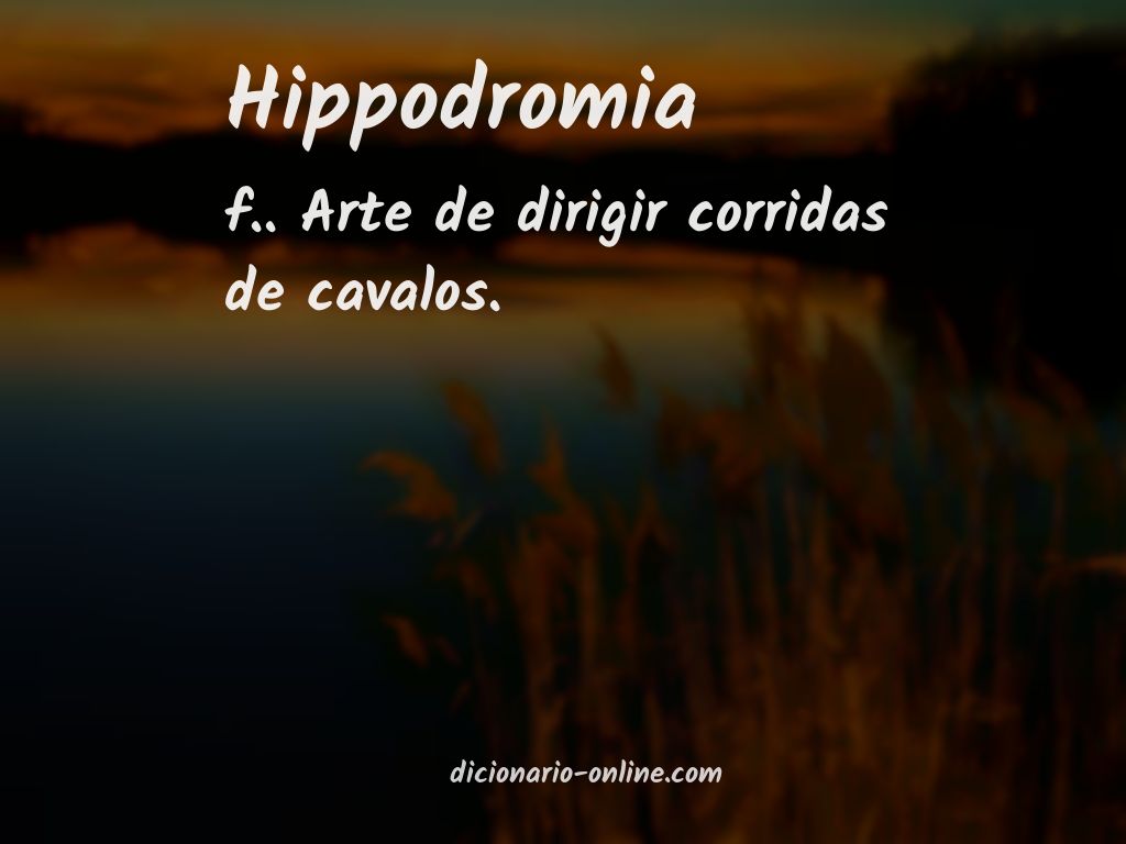 Significado de hippodromia