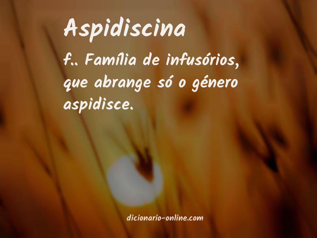 Significado de aspidiscina