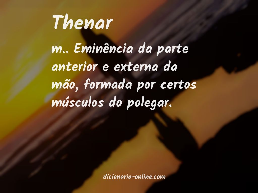 Significado de thenar