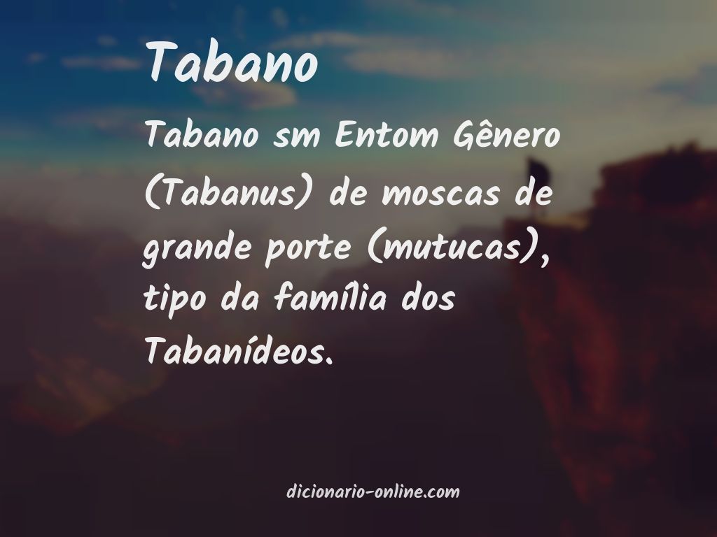 Significado de tabano