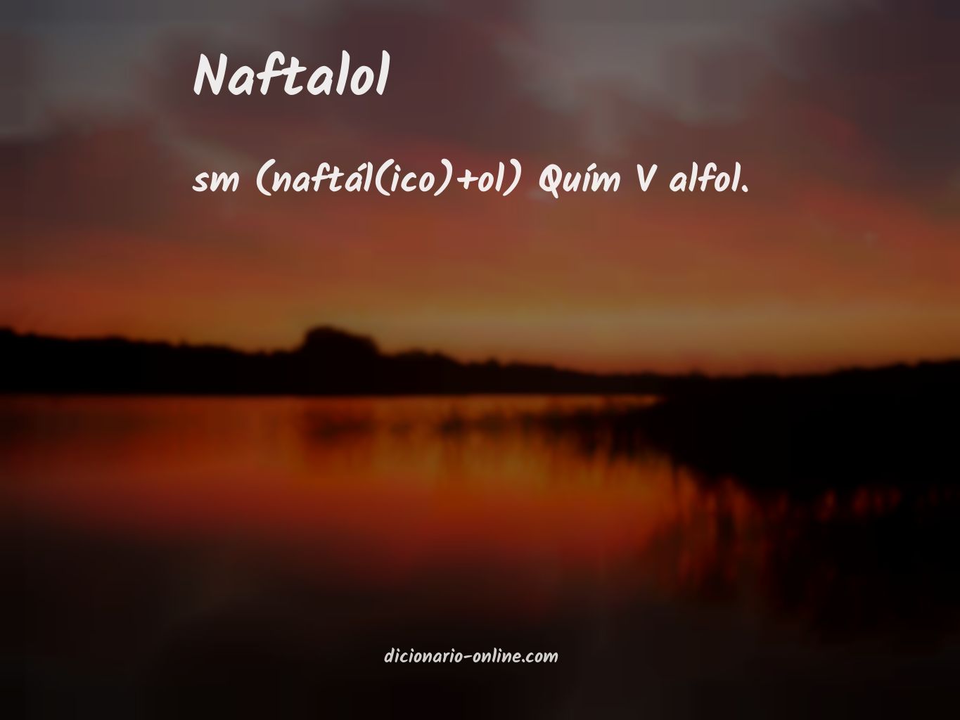 Significado de naftalol