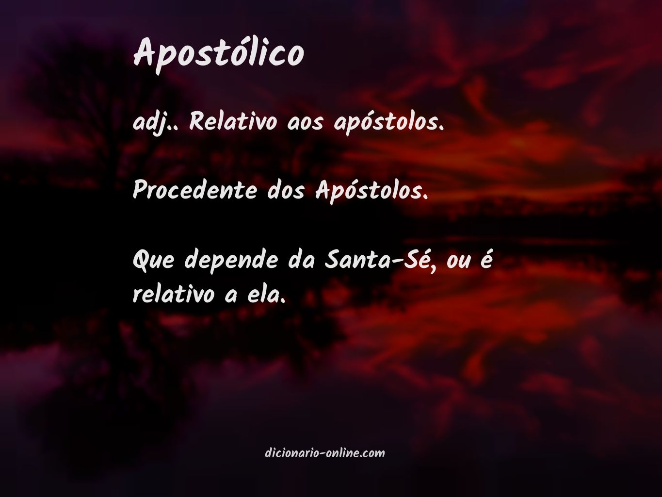 Significado de apostólico