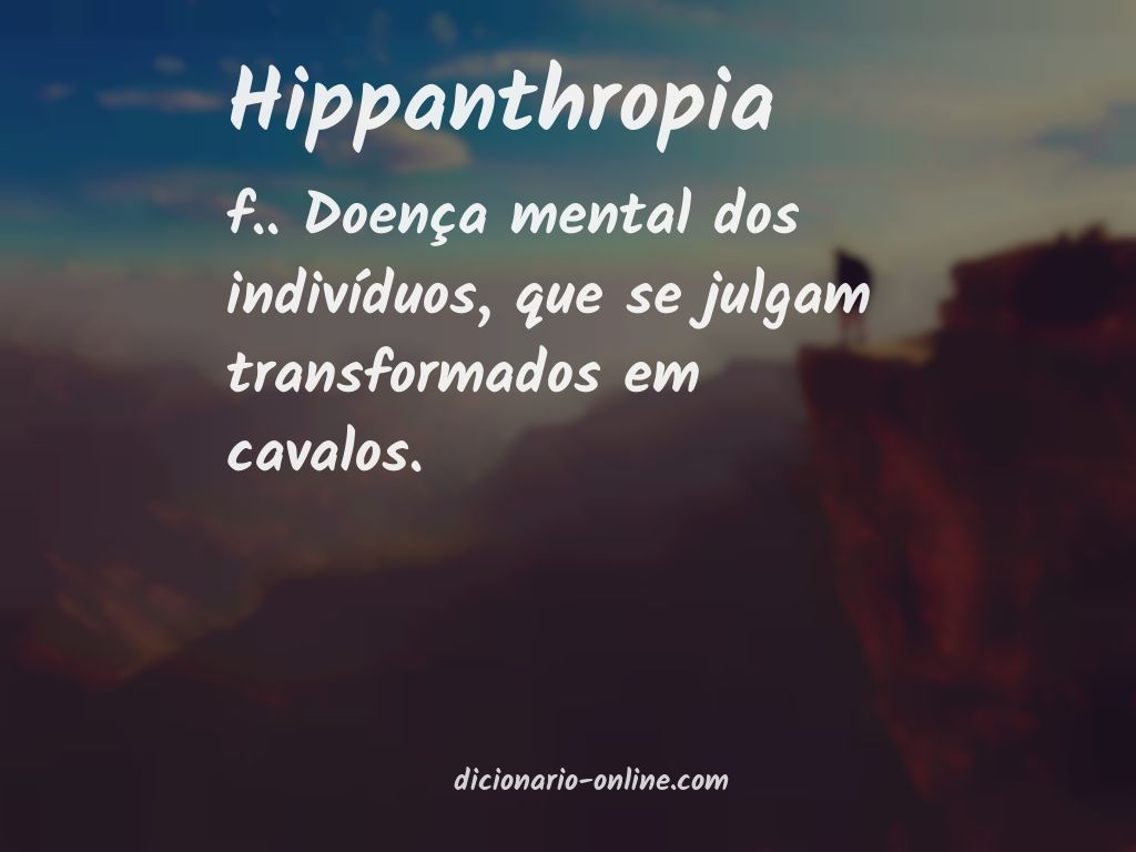 Significado de hippanthropia