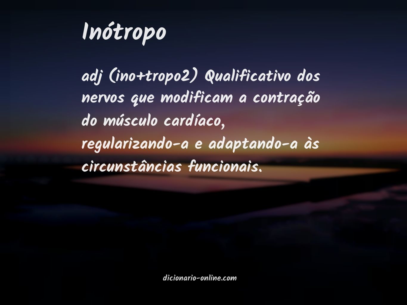 Significado de inótropo